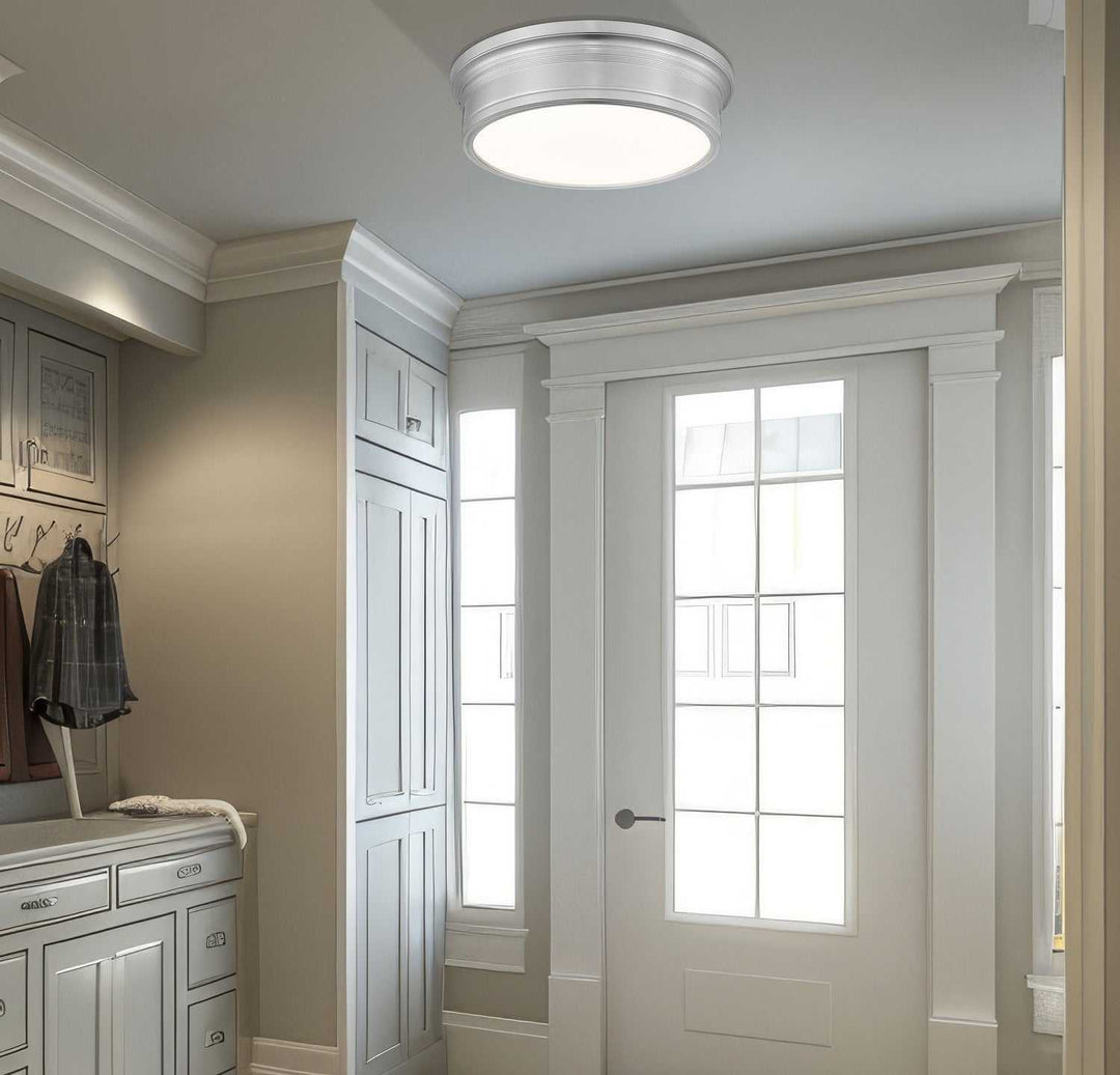 Bentley LED Flush Mount in Brushed Nickel Z-Lite Canada