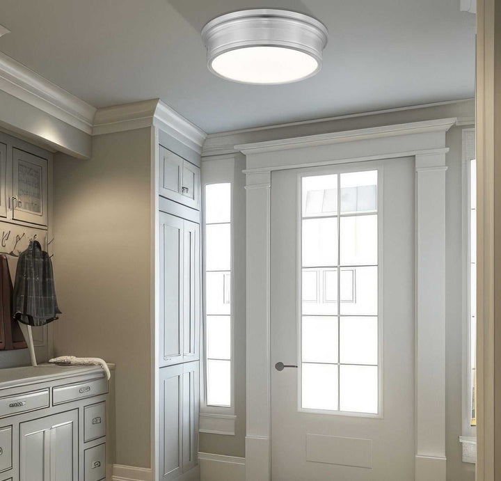 Bentley LED Flush Mount in Brushed Nickel Z-Lite Canada