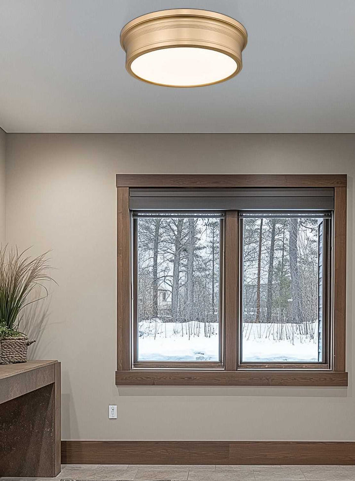 Bentley LED Flush Mount in Modern Gold Z-Lite Canada