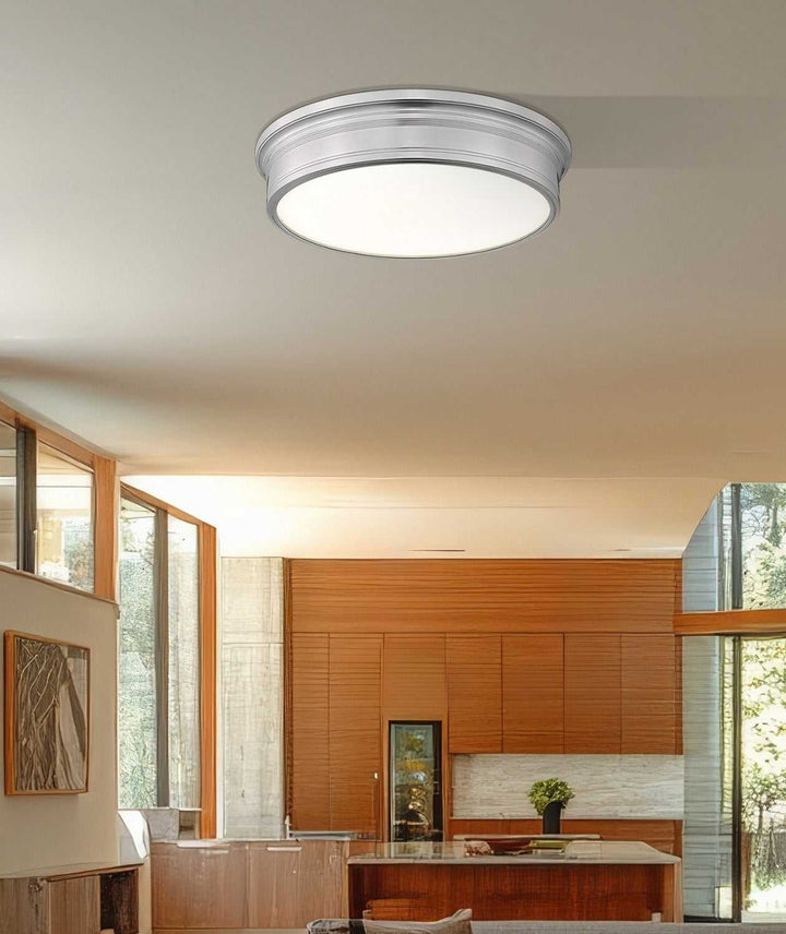 Bentley LED Flush Mount in Brushed Nickel Z-Lite Canada