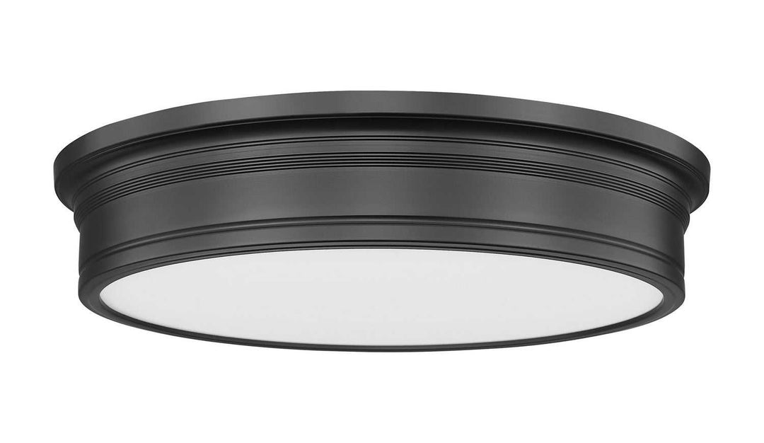 Bentley LED Flush Mount in Matte Black Z-Lite Canada