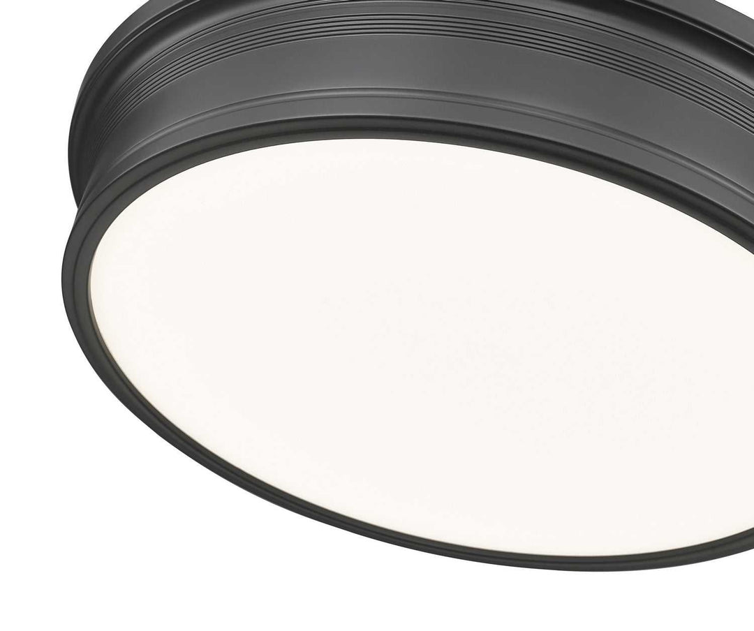 Bentley LED Flush Mount in Matte Black Z-Lite Canada