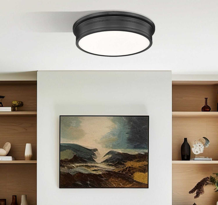 Bentley LED Flush Mount in Matte Black Z-Lite Canada