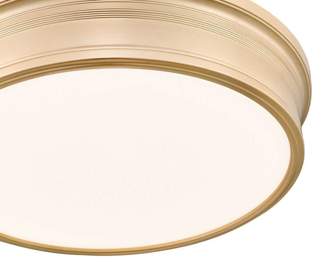 Bentley LED Flush Mount in Modern Gold Z-Lite Canada
