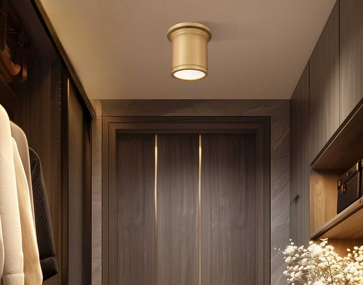 Bentley LED Flush Mount in Modern Gold Z-Lite Canada