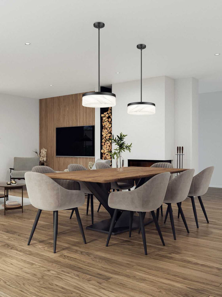Renaud LED Pendant in Matte Black Z-Lite Canada