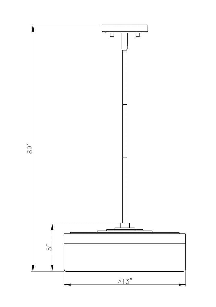 Renaud LED Pendant in Modern Gold Z-Lite Canada
