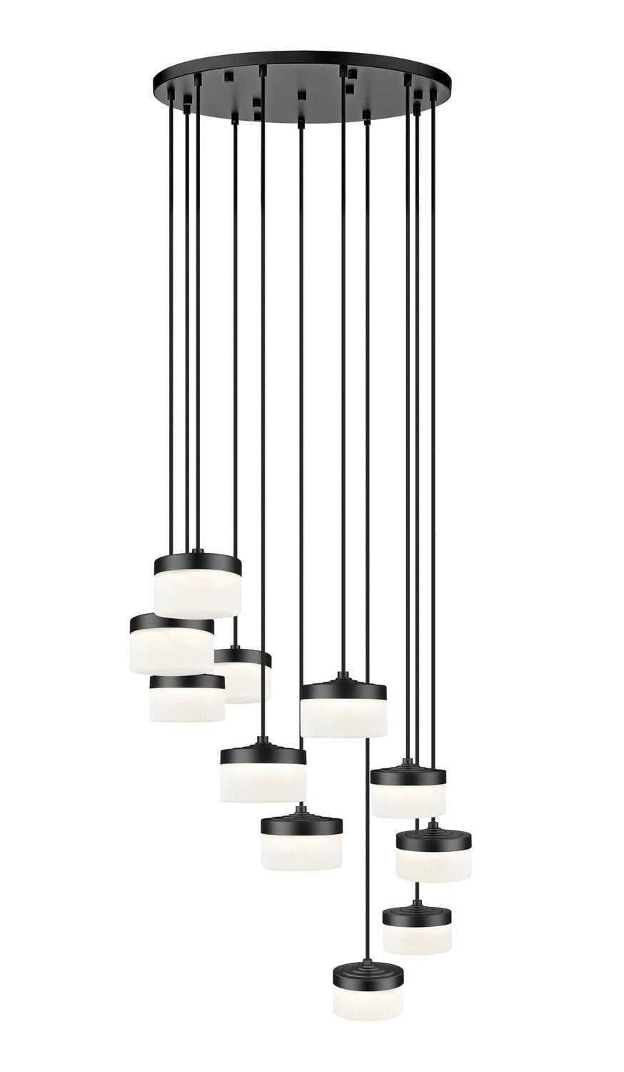 Renaud LED Chandelier in Matte Black Z-Lite Canada