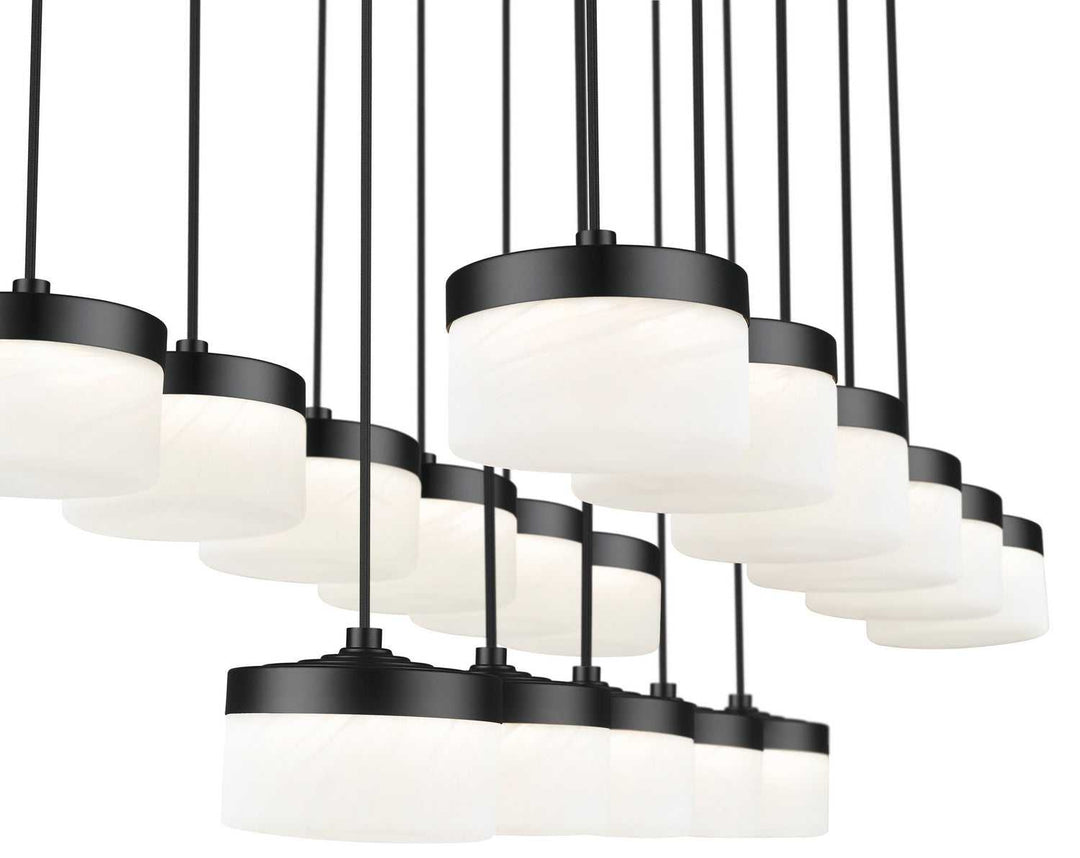 Renaud LED Linear Chandelier in Matte Black Z-Lite Canada