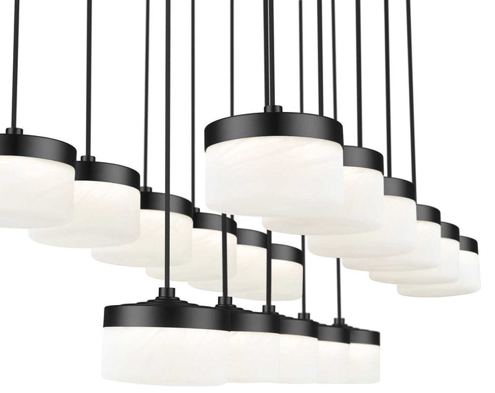 Renaud LED Linear Chandelier in Matte Black Z-Lite Canada