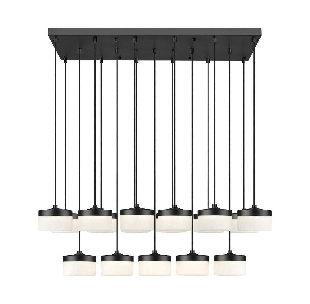 Renaud LED Linear Chandelier in Matte Black Z-Lite Canada