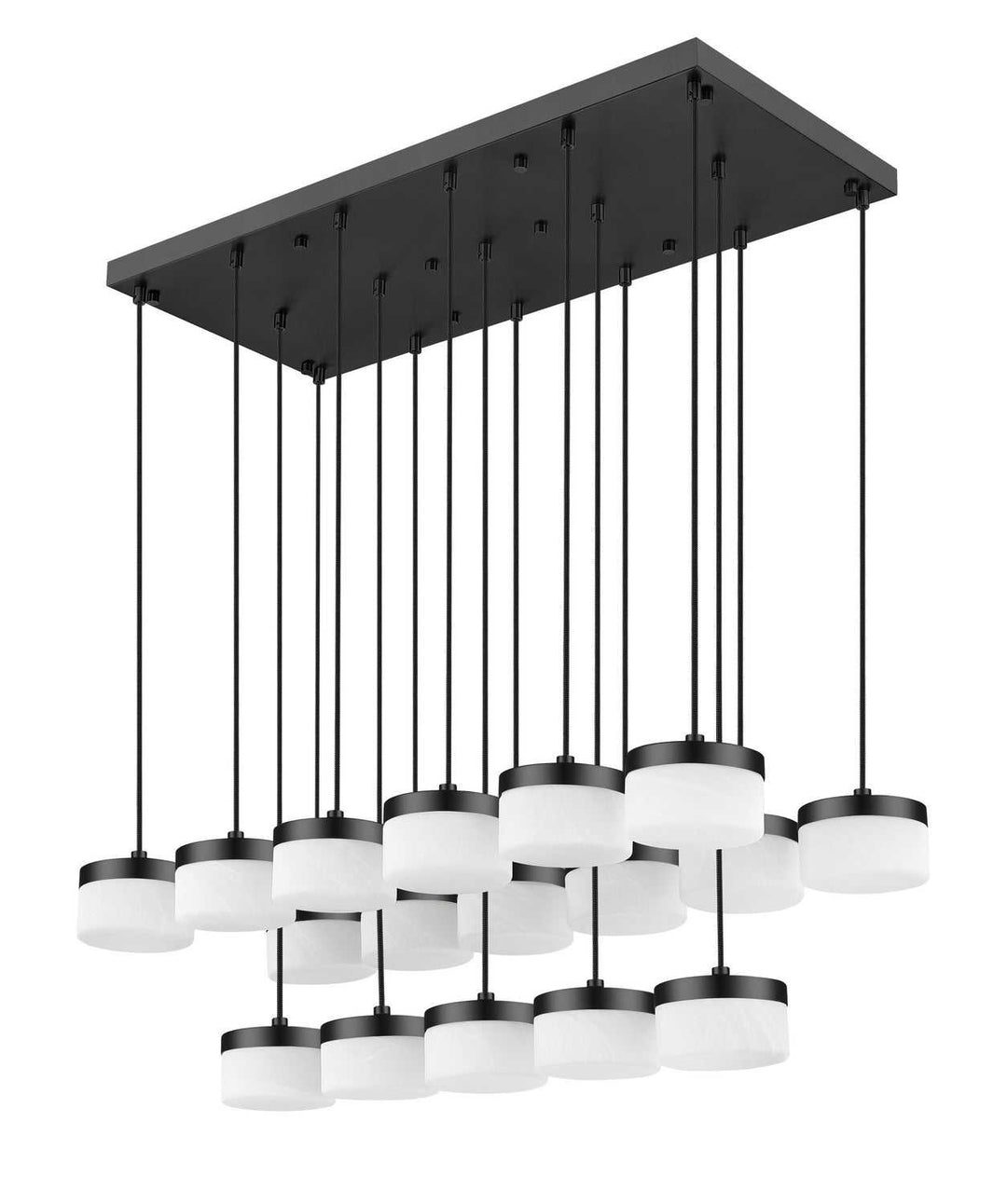 Renaud LED Linear Chandelier in Matte Black Z-Lite Canada