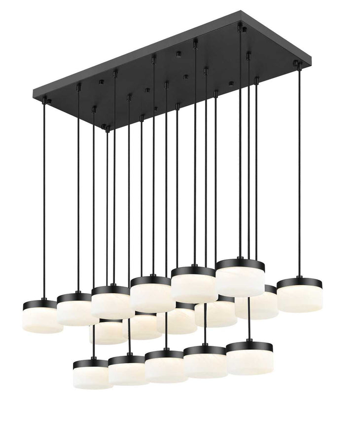 Renaud LED Linear Chandelier in Matte Black Z-Lite Canada