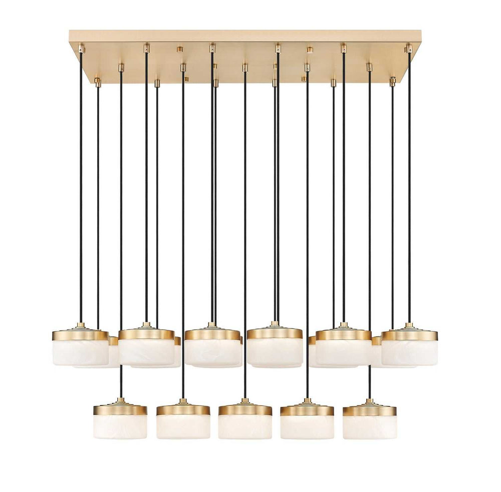 Renaud LED Linear Chandelier in Modern Gold Z-Lite Canada