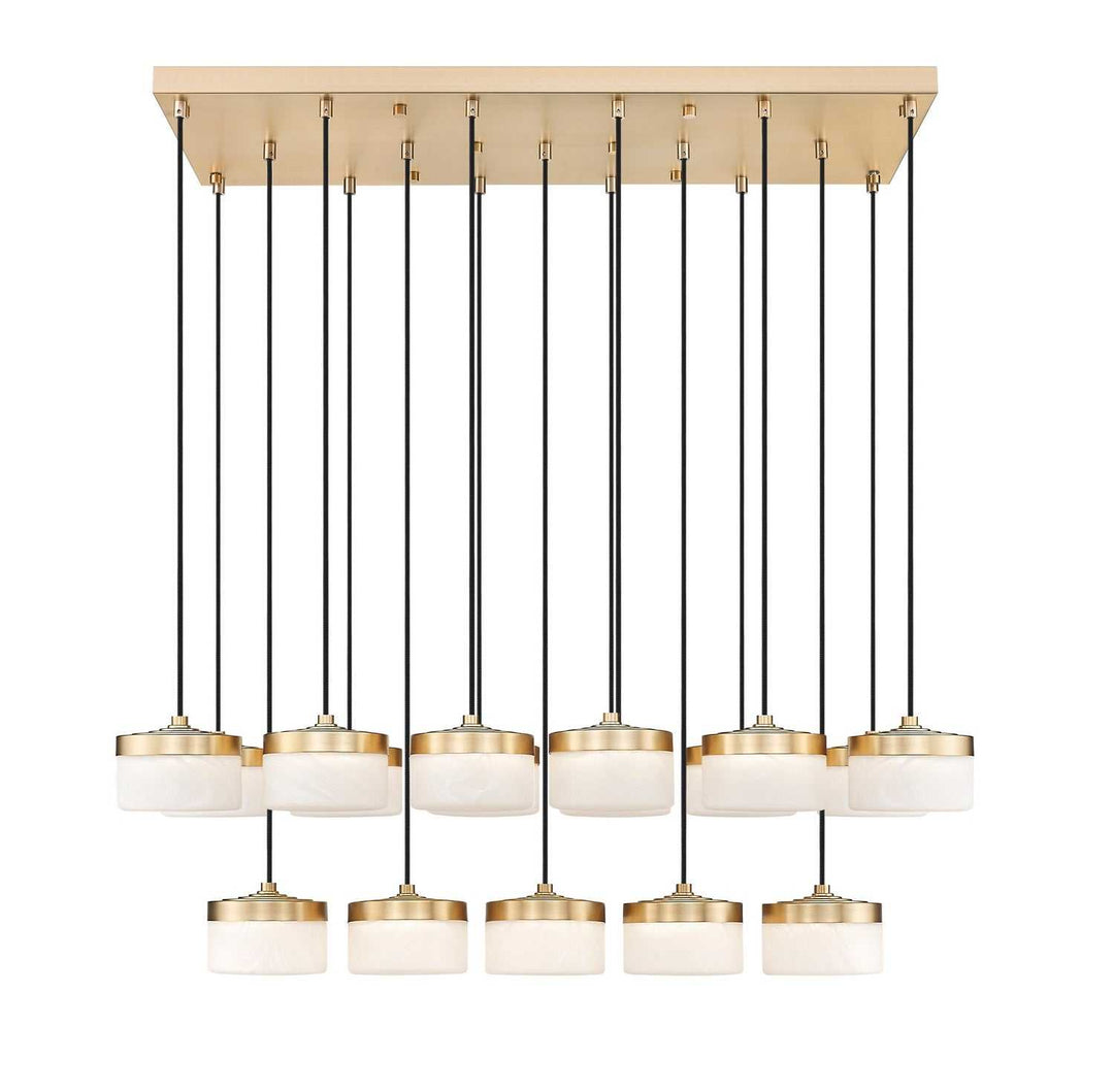 Renaud LED Linear Chandelier in Modern Gold Z-Lite Canada