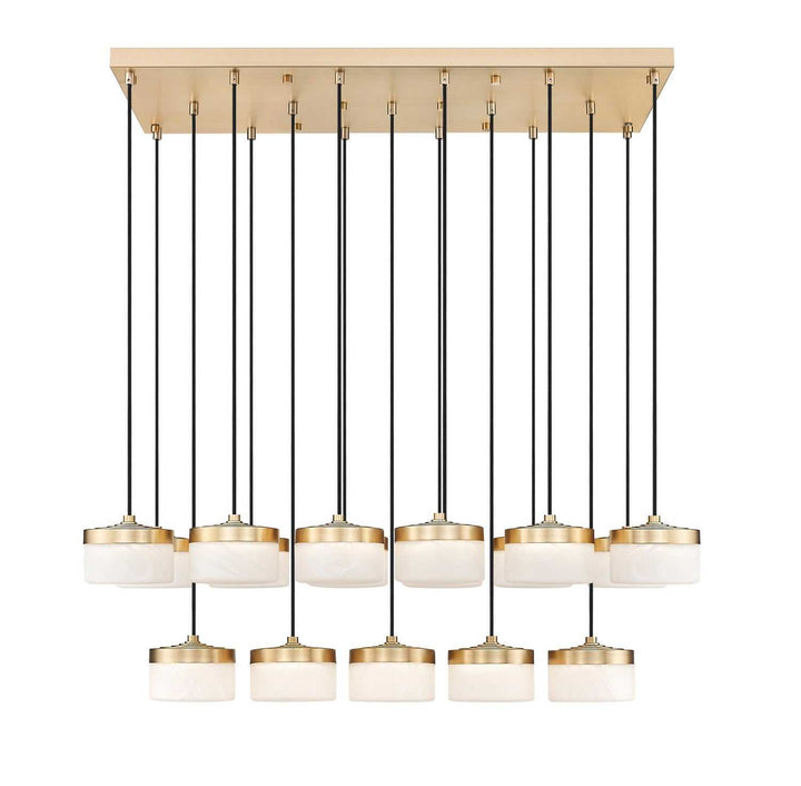 Renaud LED Linear Chandelier in Modern Gold Z-Lite Canada