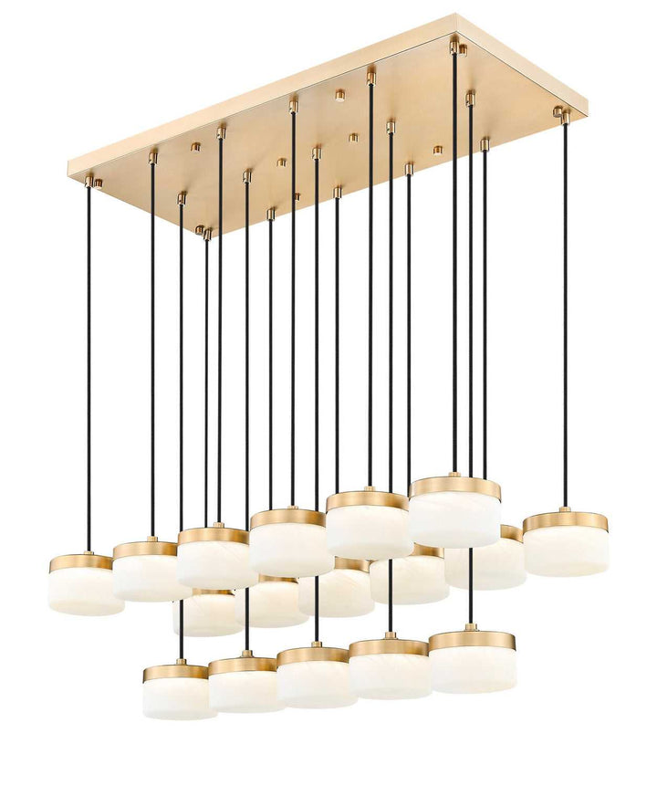 Renaud LED Linear Chandelier in Modern Gold Z-Lite Canada