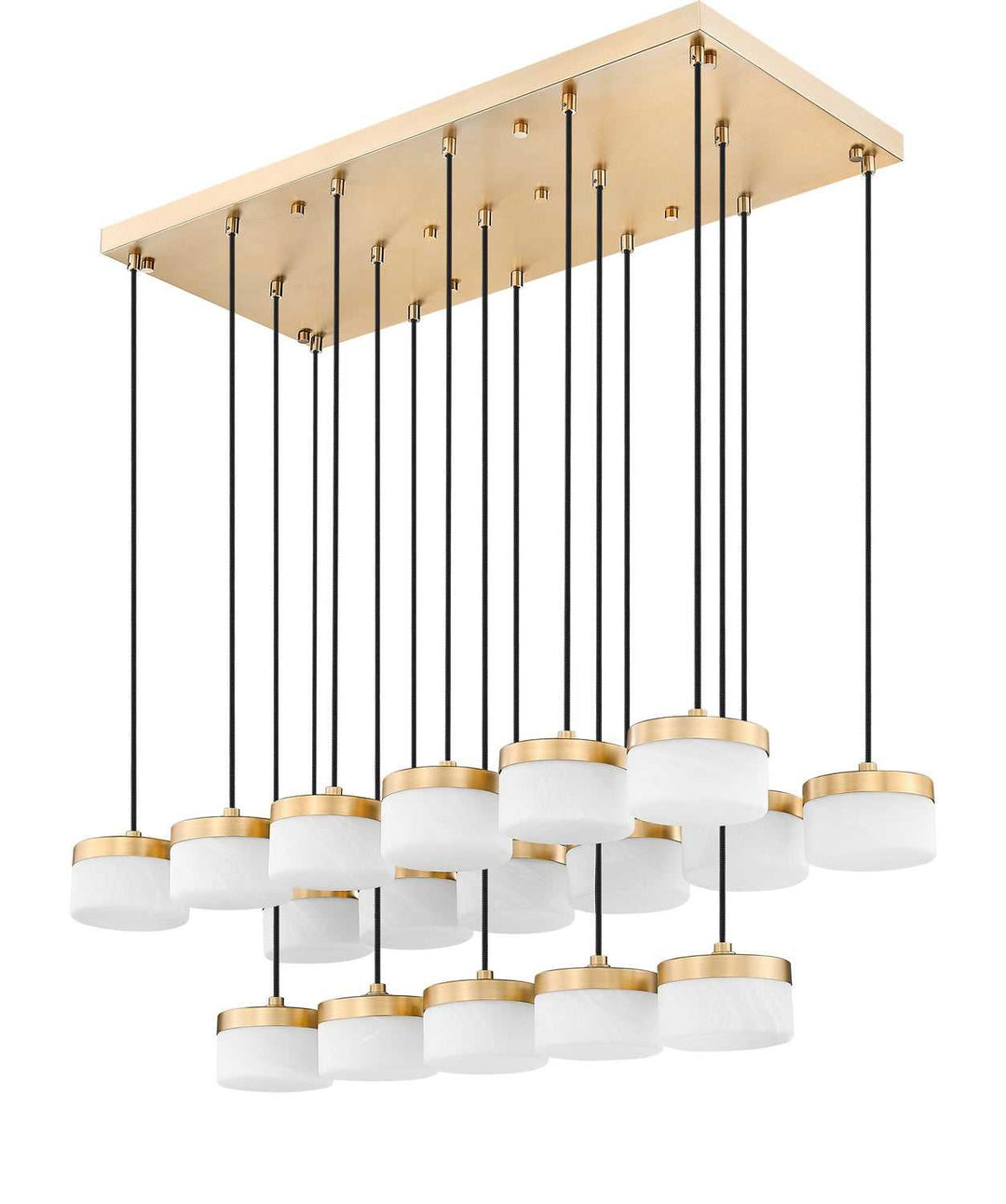 Renaud LED Linear Chandelier in Modern Gold Z-Lite Canada