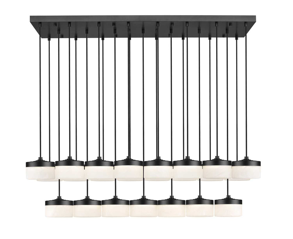 Renaud LED Linear Chandelier in Matte Black Z-Lite Canada