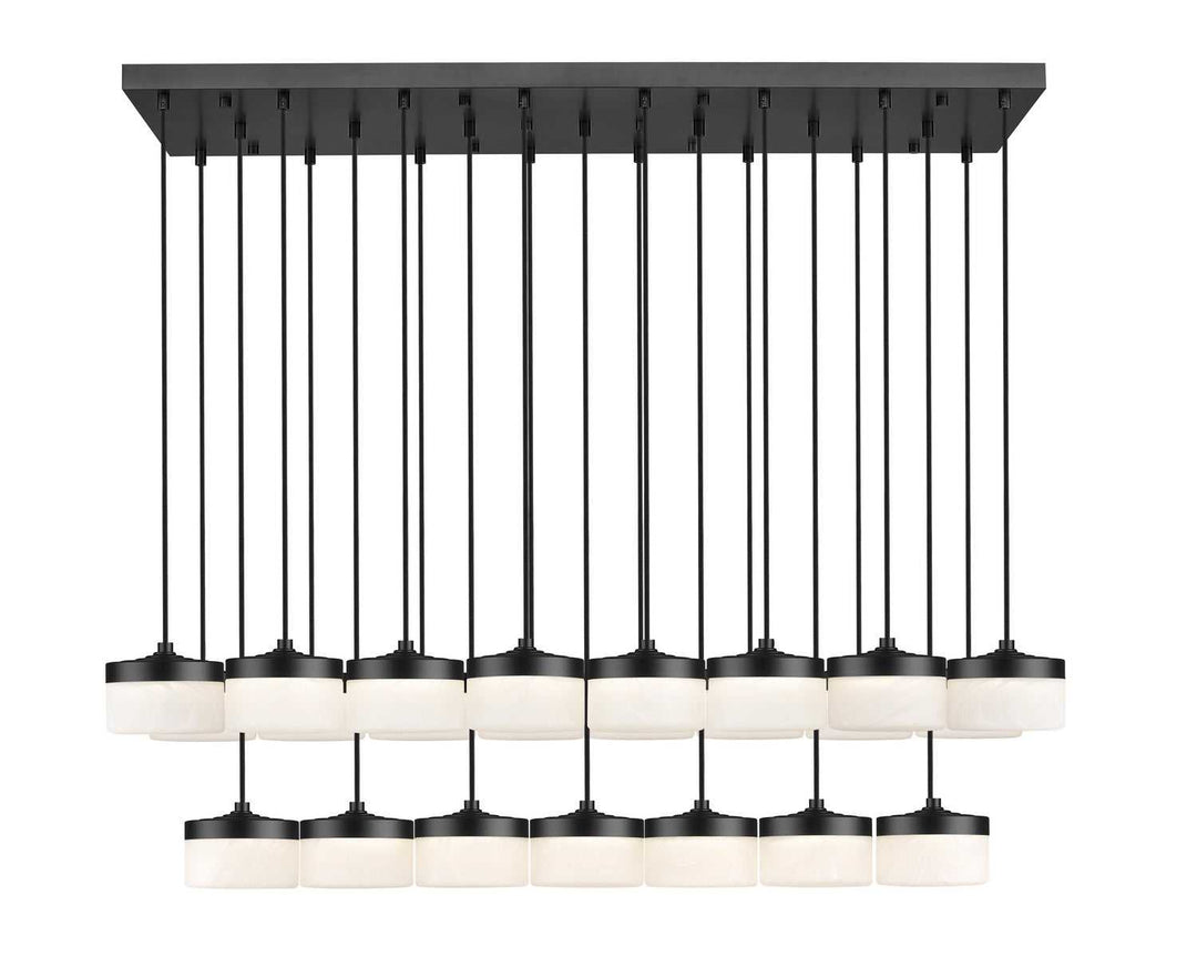 Renaud LED Linear Chandelier in Matte Black Z-Lite Canada