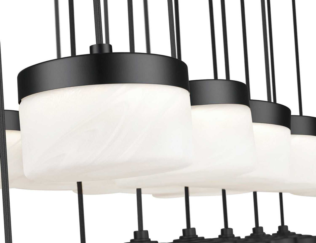 Renaud LED Linear Chandelier in Matte Black Z-Lite Canada