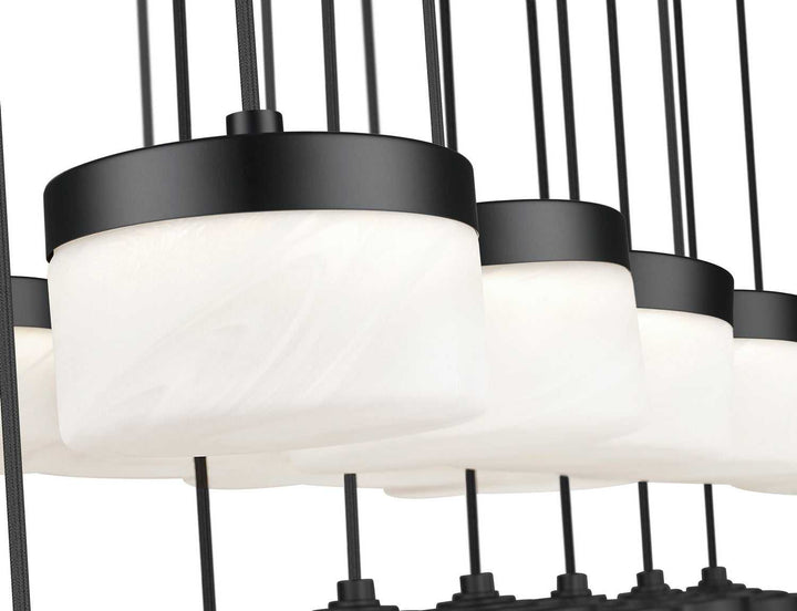 Renaud LED Linear Chandelier in Matte Black Z-Lite Canada