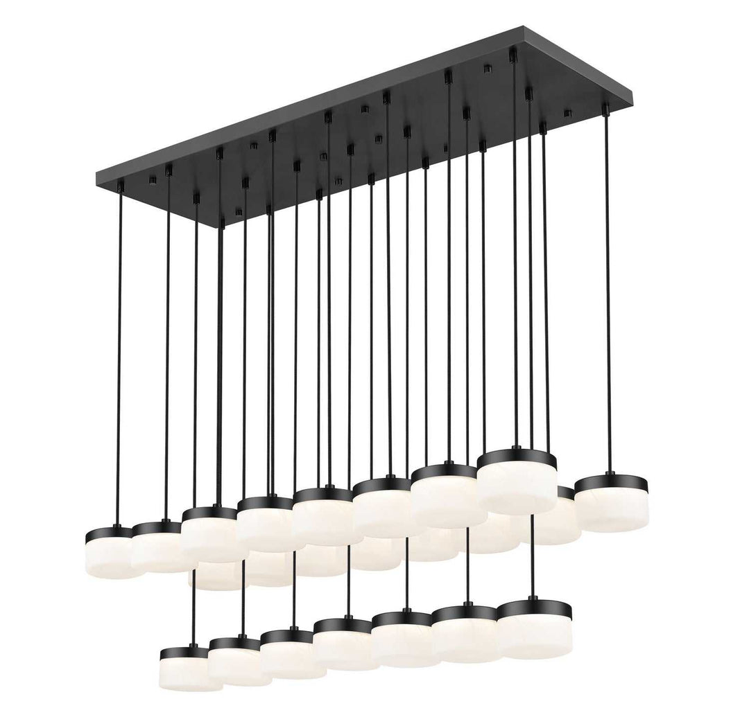Renaud LED Linear Chandelier in Matte Black Z-Lite Canada