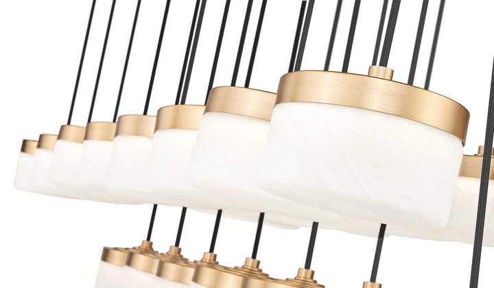 Renaud LED Linear Chandelier in Modern Gold Z-Lite Canada