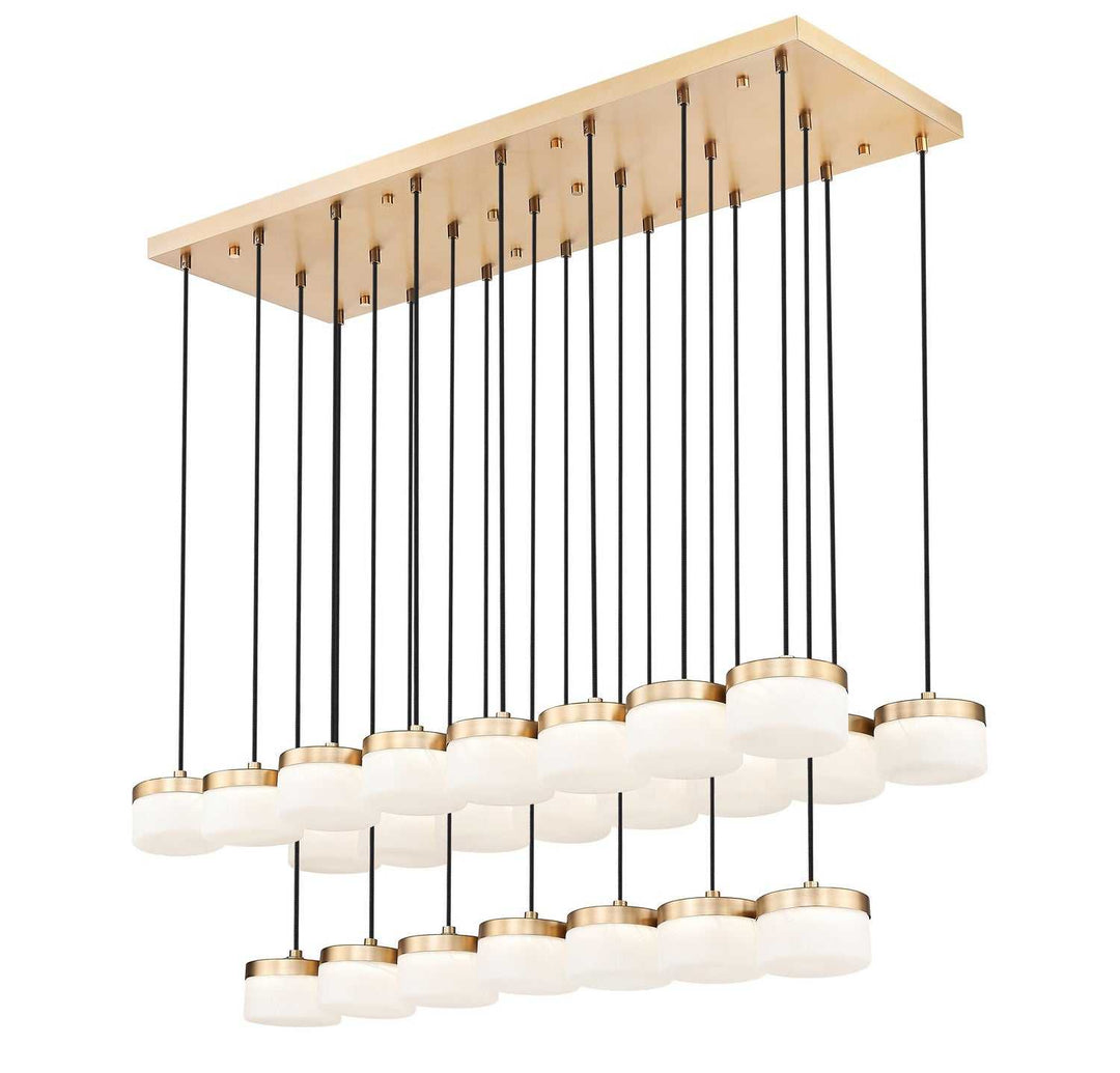 Renaud LED Linear Chandelier in Modern Gold Z-Lite Canada