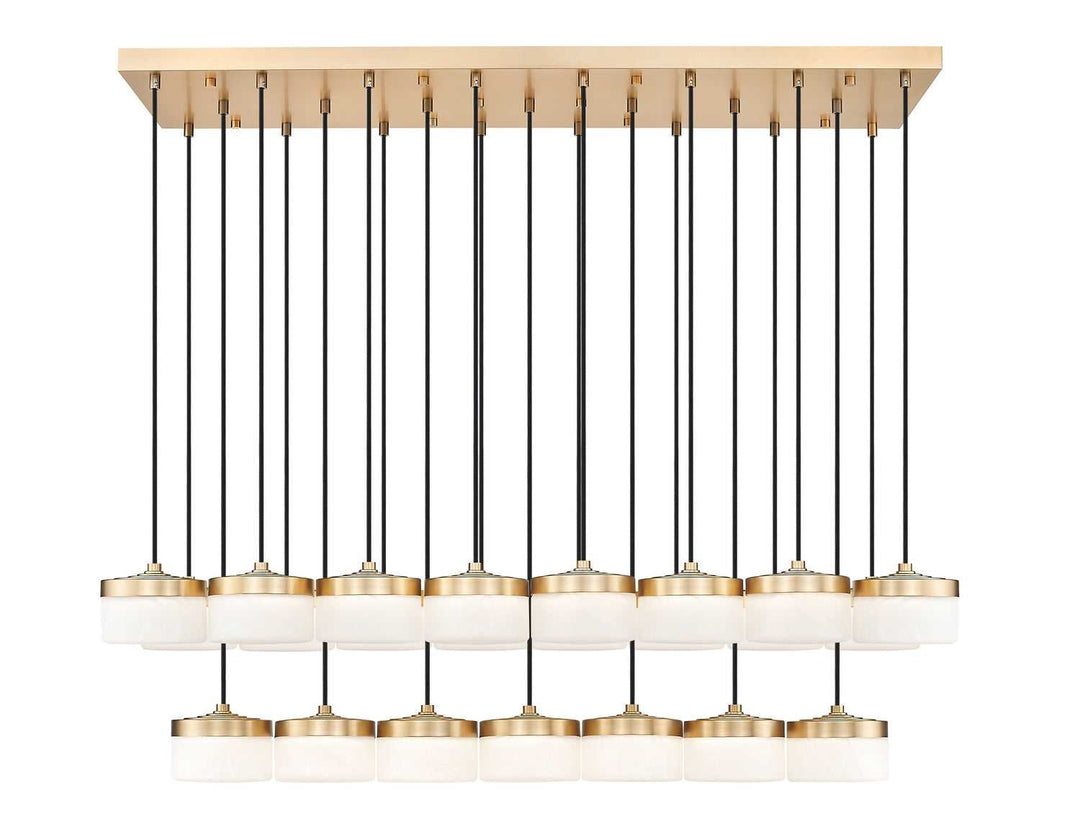 Renaud LED Linear Chandelier in Modern Gold Z-Lite Canada