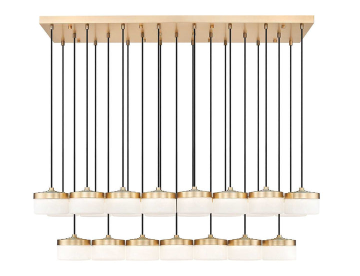 Renaud LED Linear Chandelier in Modern Gold Z-Lite Canada