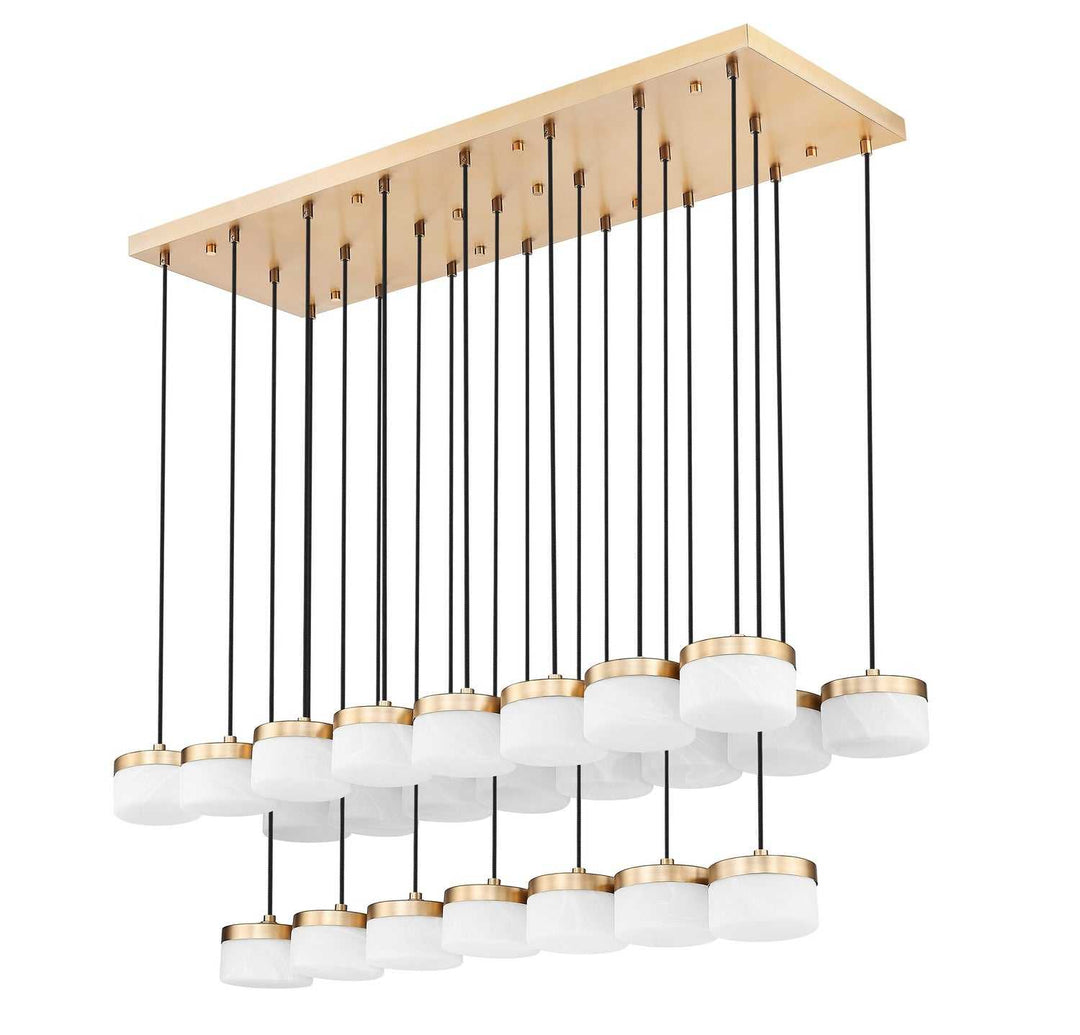 Renaud LED Linear Chandelier in Modern Gold Z-Lite Canada
