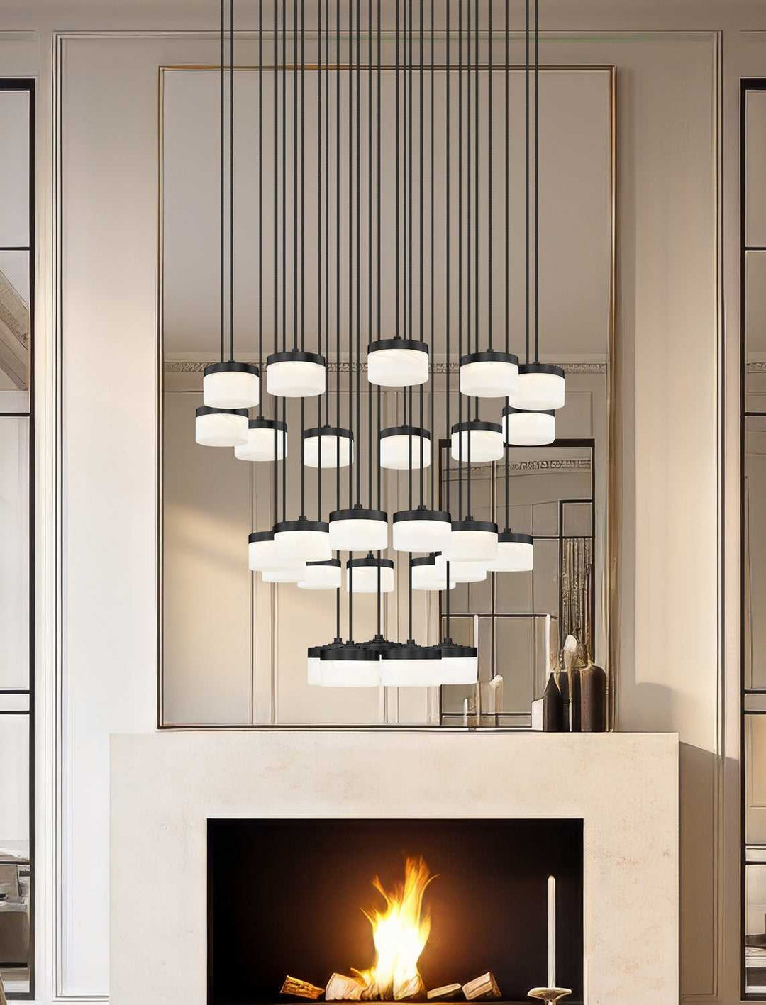 Renaud LED Chandelier in Matte Black Z-Lite Canada