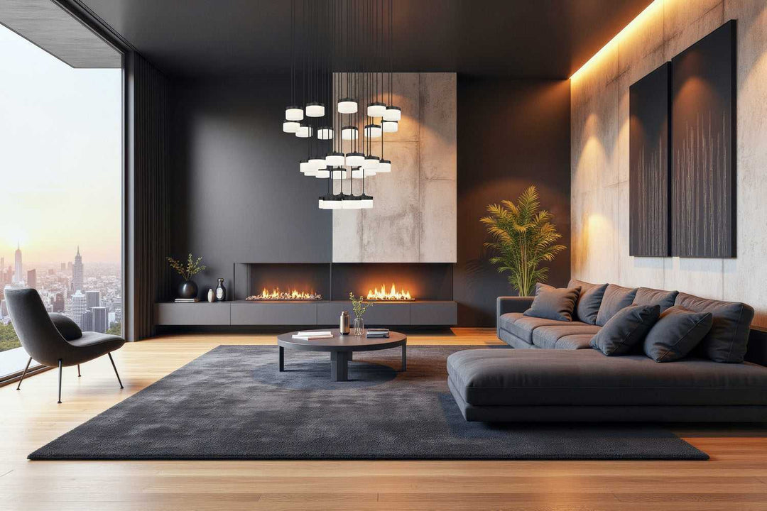 Renaud LED Chandelier in Matte Black Z-Lite Canada