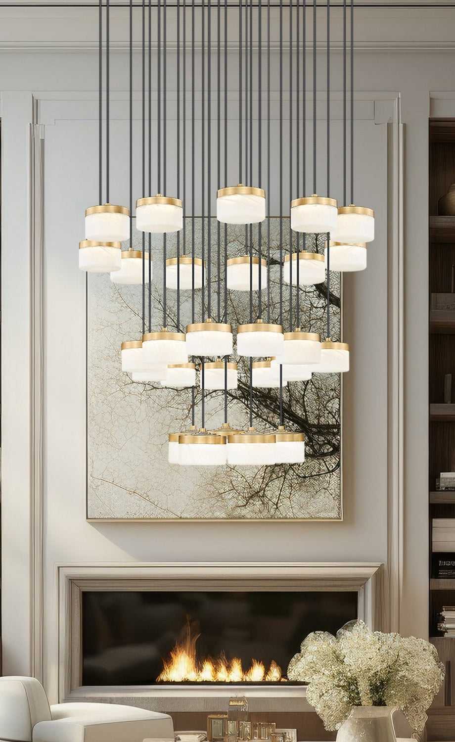 Renaud LED Chandelier in Modern Gold Z-Lite Canada