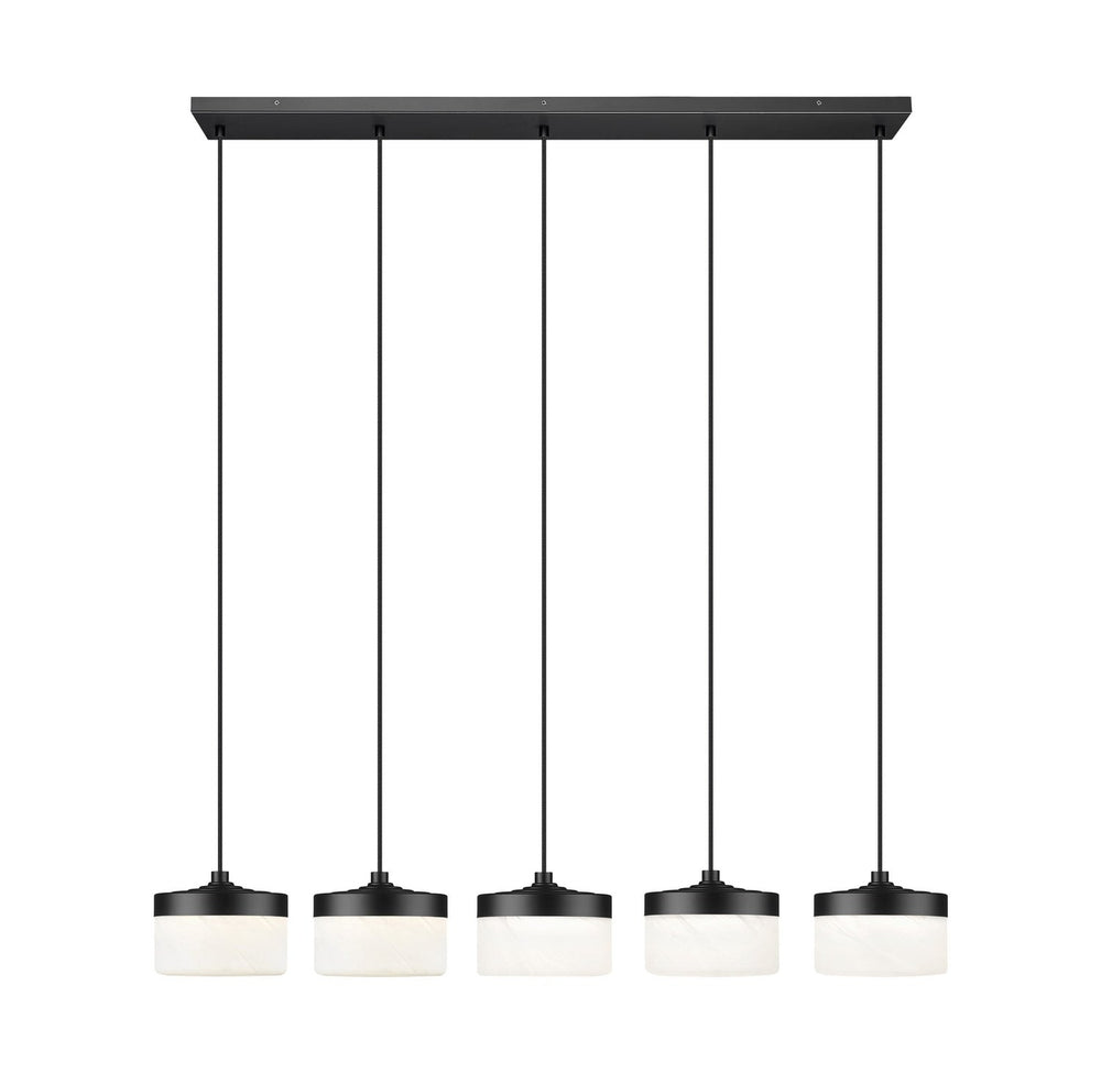 Renaud LED Linear Chandelier in Matte Black Z-Lite Canada