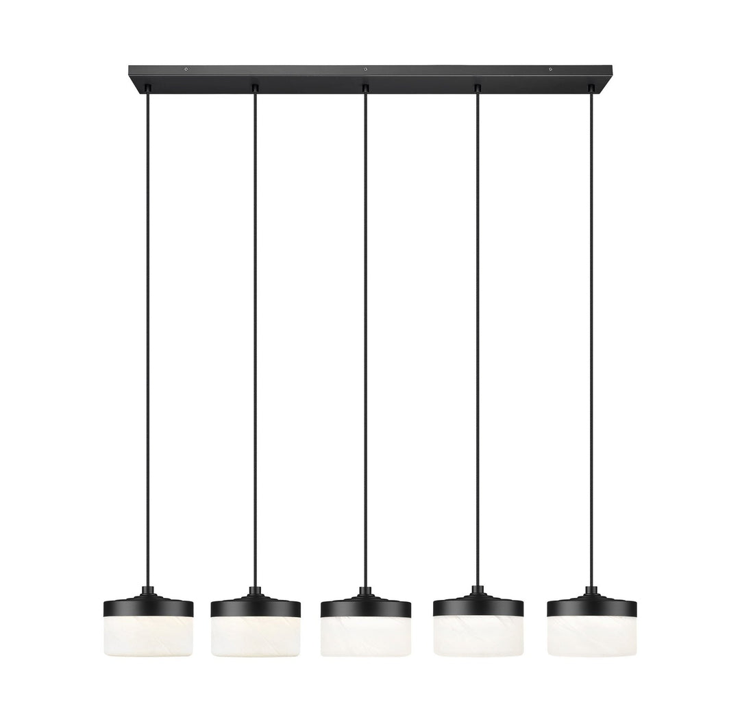 Renaud LED Linear Chandelier in Matte Black Z-Lite Canada