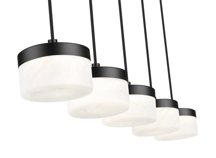 Renaud LED Linear Chandelier in Matte Black Z-Lite Canada