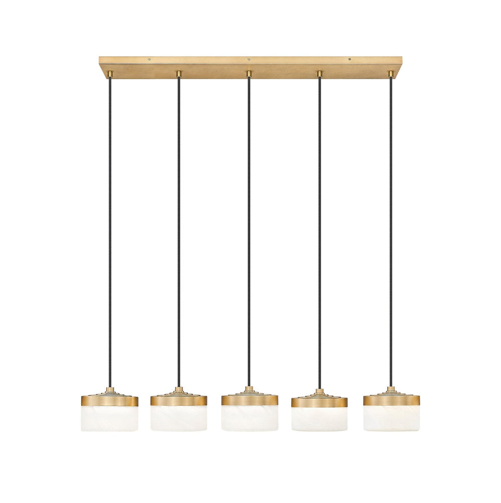 Renaud LED Linear Chandelier in Modern Gold Z-Lite Canada