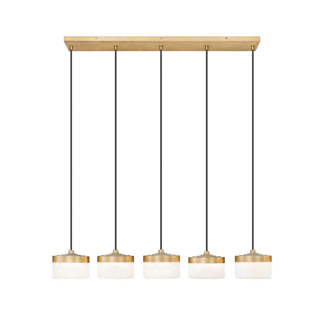 Renaud LED Linear Chandelier in Modern Gold Z-Lite Canada