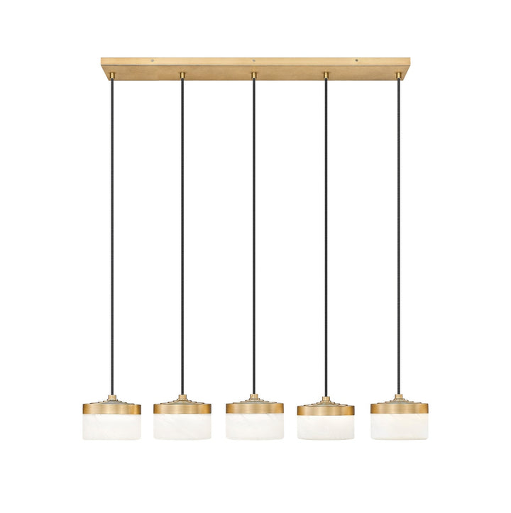 Renaud LED Linear Chandelier in Modern Gold Z-Lite Canada