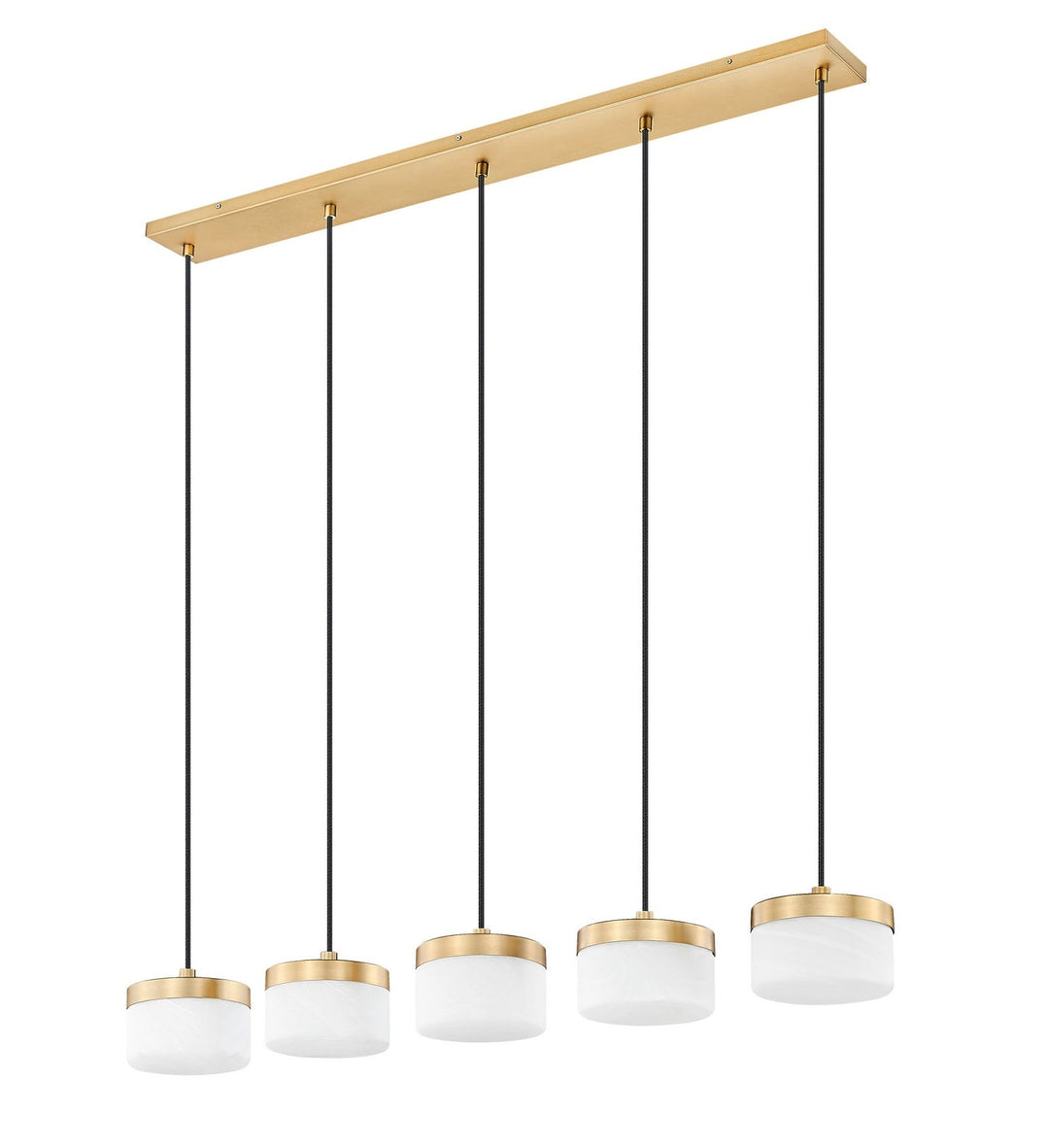 Renaud LED Linear Chandelier in Modern Gold Z-Lite Canada