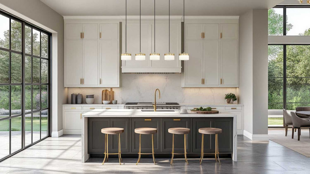 Renaud LED Linear Chandelier in Modern Gold Z-Lite Canada