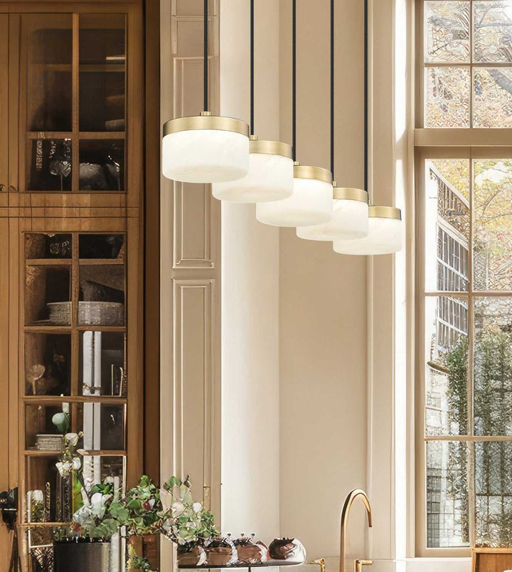Renaud LED Linear Chandelier in Modern Gold Z-Lite Canada
