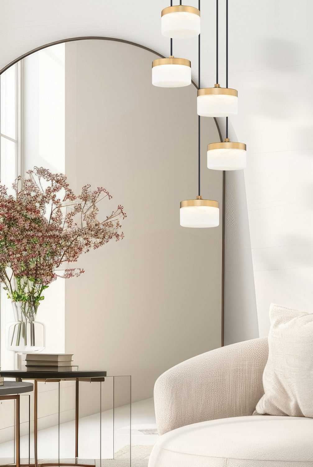 Renaud LED Chandelier in Modern Gold Z-Lite Canada