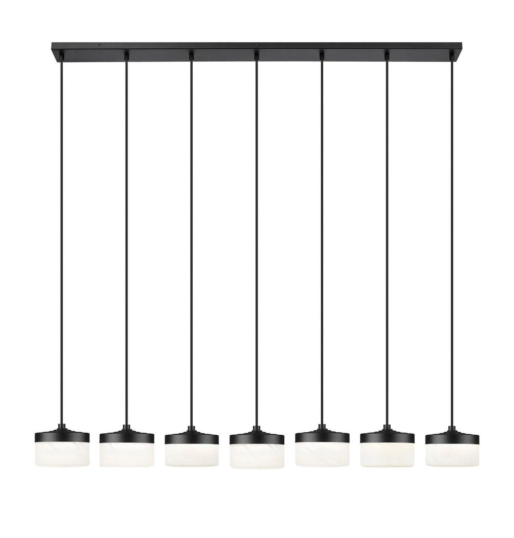 Renaud LED Linear Chandelier in Matte Black Z-Lite Canada