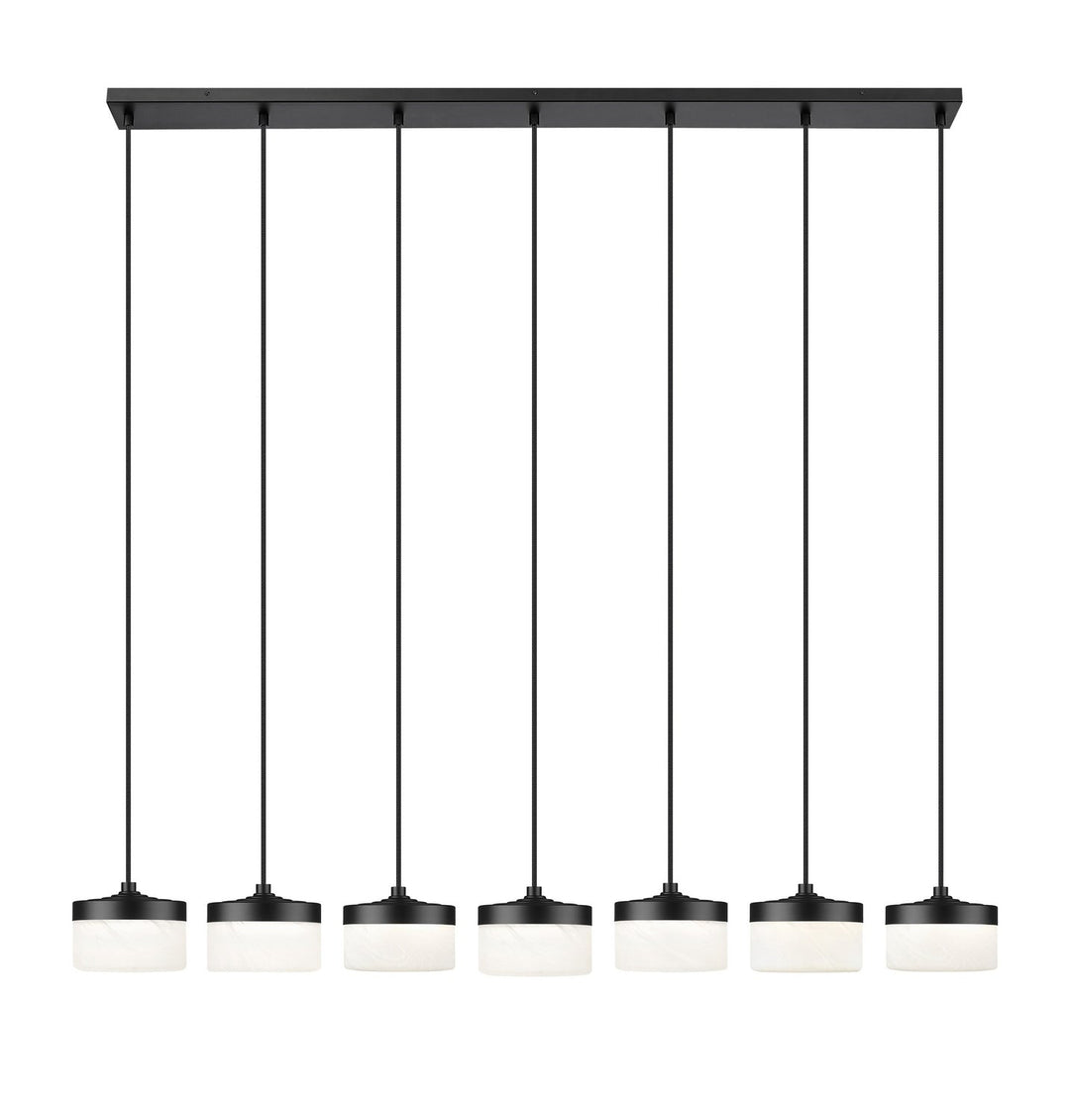 Renaud LED Linear Chandelier in Matte Black Z-Lite Canada