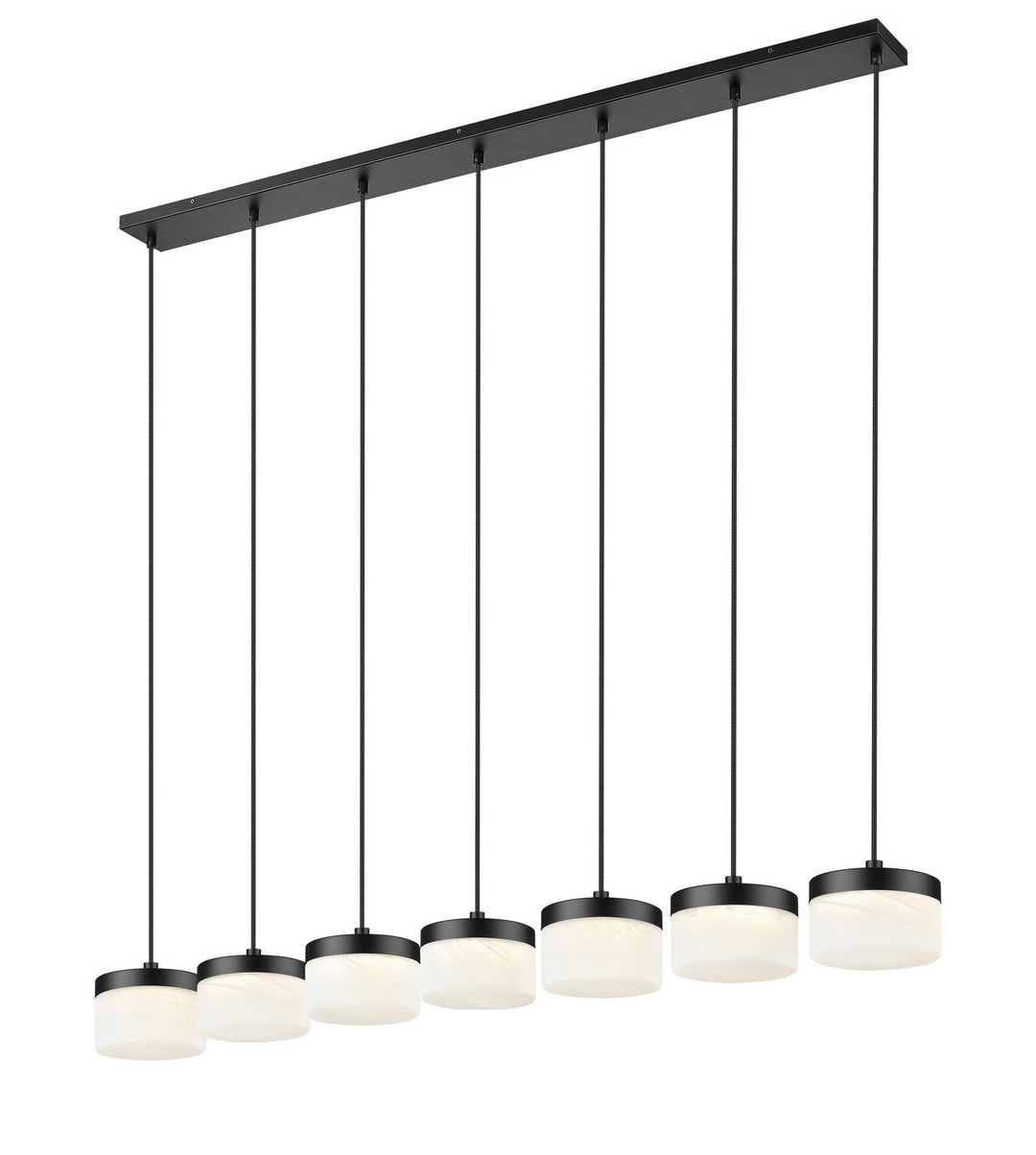 Renaud LED Linear Chandelier in Matte Black Z-Lite Canada
