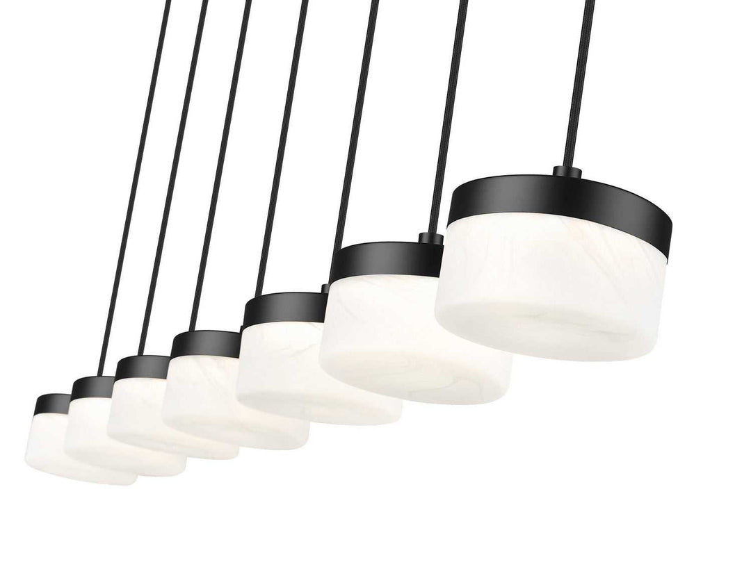 Renaud LED Linear Chandelier in Matte Black Z-Lite Canada