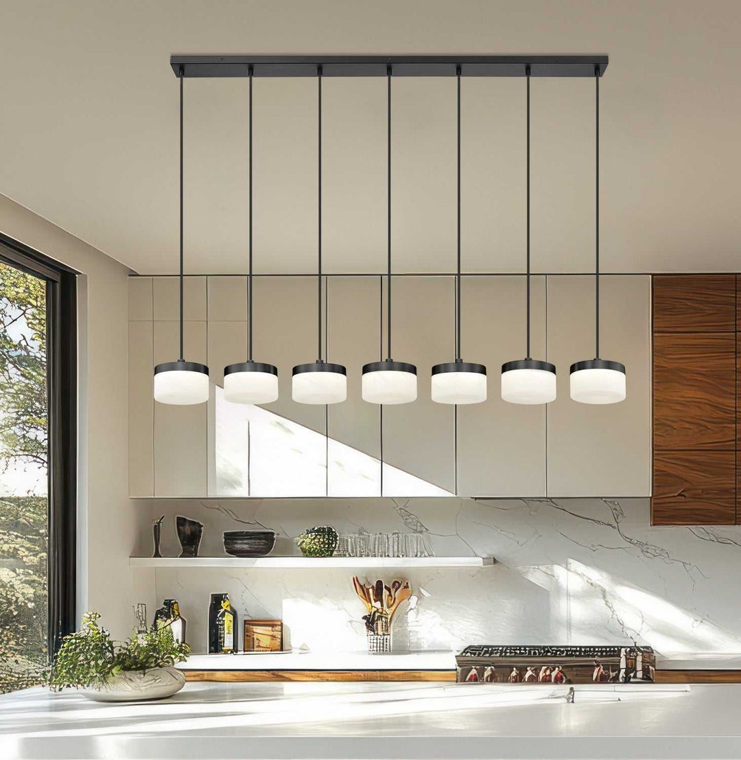 Renaud LED Linear Chandelier in Matte Black Z-Lite Canada
